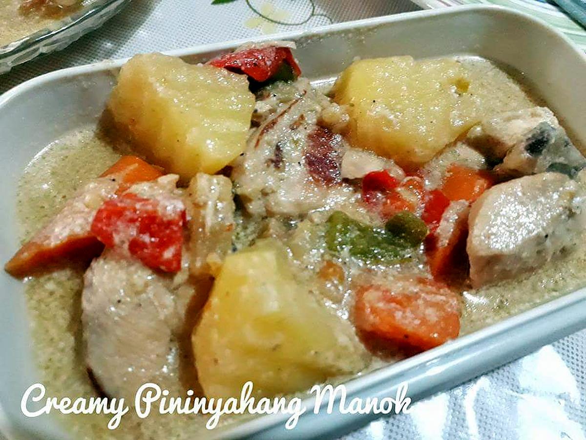 recipe Creamy Pinanyahang Manok