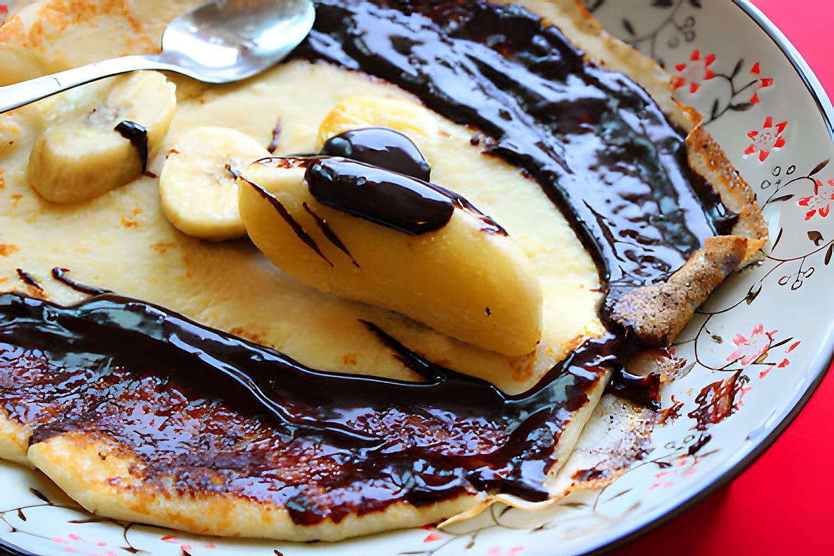 recipe Banana Chocolate Crepe