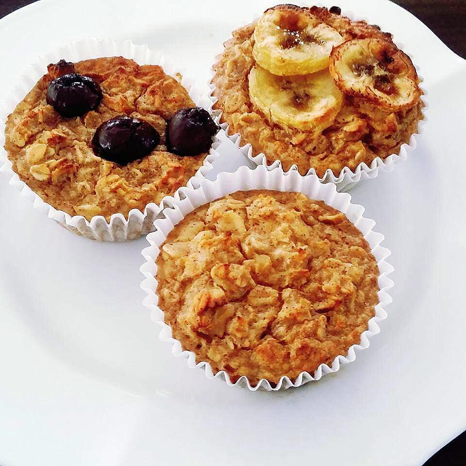 recipe Banana-apple oatmeal muffins