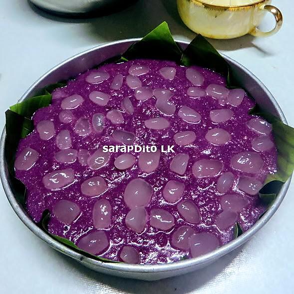 recipe CASSAVA CAKE with UBE