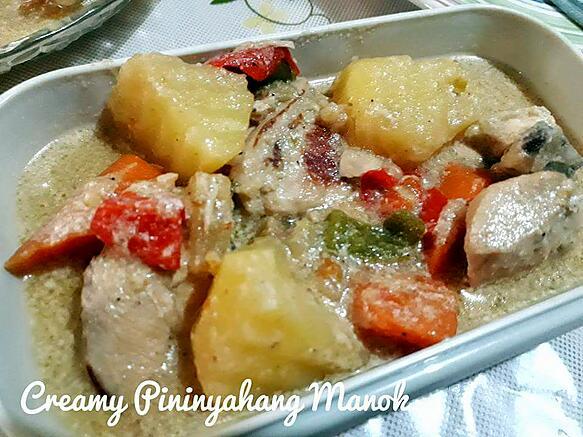 recipe Creamy Pinanyahang Manok